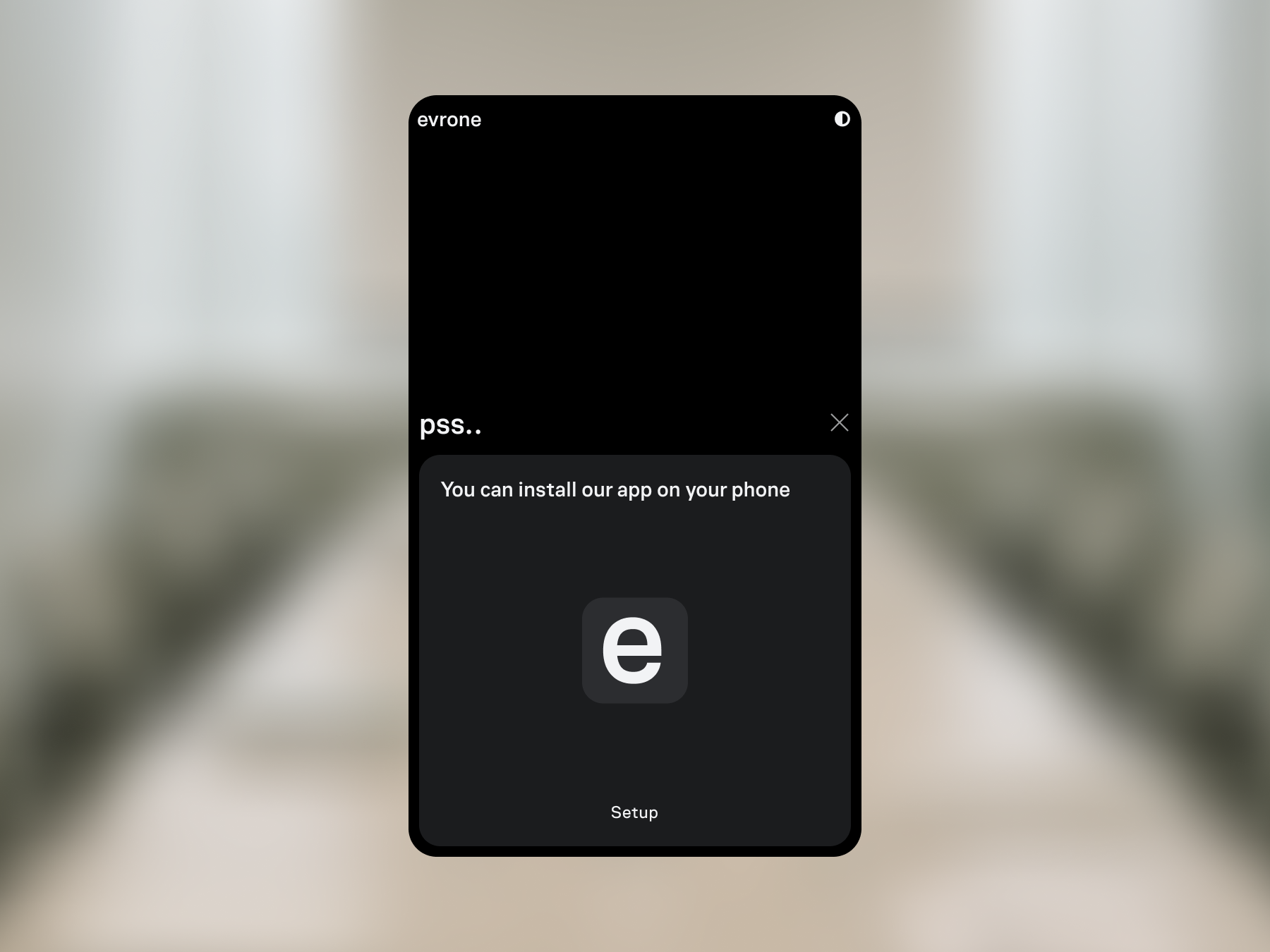 PWA prompt to install the product on a phone